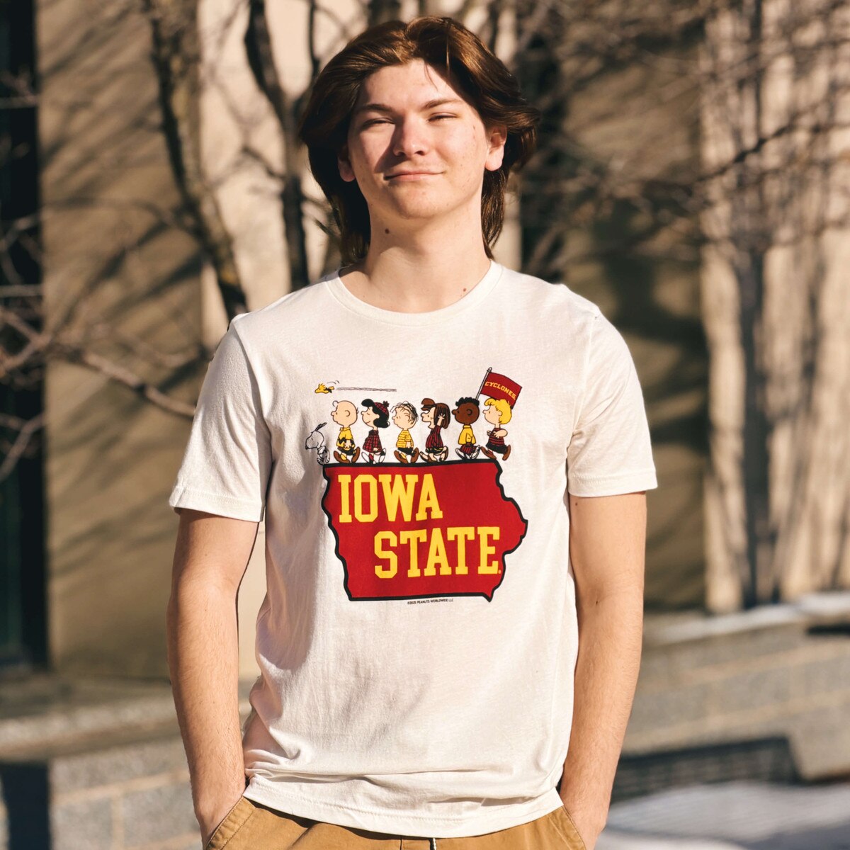 Peanuts & Iowa State White The Gang T-Shirt